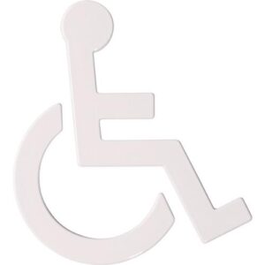 Hewi Symbol/Hinweisschild - Barrierefrei 801.91.030 PA Farb-Nr.99 B.135mm H.150mm S.3mm HEWI – Bild 1