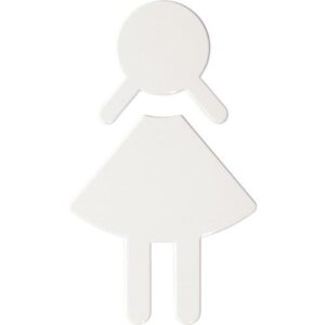 Hewi Symbol/Hinweisschild - Frau 801.91.020 PA Farb-Nr.99 B.87mm H.150mm S.3mm HEWI – Bild 1