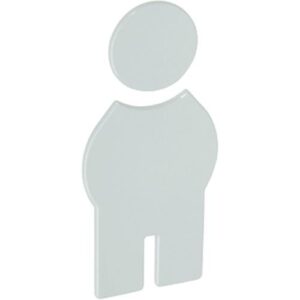 Hewi Symbol/Hinweisschild - Mann 801.91.010 PA Farb-Nr.50 B.71,5mm H.150mm S.3mm HEWI – Bild 1