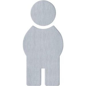 Hewi Symbol/Hinweisschild - Mann 710XA.150.1 VA Farb-Nr.XA B.71,5mm H.150mm S.1,5mm HEWI – Bild 1