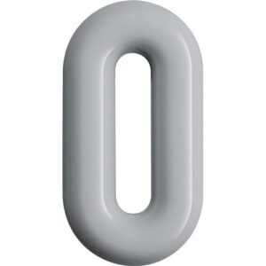 Hausnummer - Hausnummer Ziffer 0 Spezial-Polyamid 90 tiefschwarz 165mm D.33mm HEWI – Bild 1