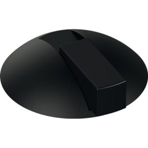 Bodentürpuffer - Bodentürpuffer 625B 90 D.85mm H.22,5mm Ku.90 tiefschwarz ma Dübelmontage HEWI – Bild 1