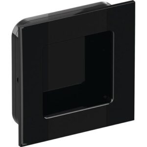 Schiebetürmuschel - Schiebetürmuschel 544.60 PA90 tiefschwarz glänzend quad.f.HLT L.60mm B.60mm HEWI – Bild 1