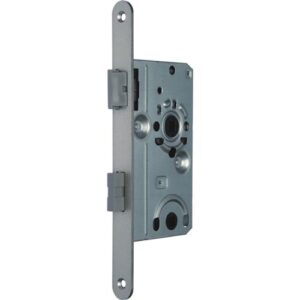 Zimmertür-Einsteckschloss - ZT-Einsteckschl.BAD20/55/78/8mm DIN L SP silber rd Kl 1 SSF – Bild 1