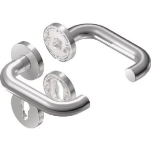 Rosettengarnitur - Rosettengrt.Rondo H1.0 VA EST U-Form PZ DIN L/R D/D BKS – Bild 1
