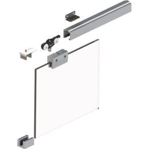 Schiebetürsystem - Schiebetürsystem 73 50kg 1300mm EV1 elox.500-700mm Wm.Kompletts. – Bild 1