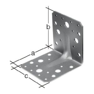 Schwerlastwinkelverbinder - Schwerlastwinkelverbinder 70x70xmm Anz.Löcher2/16 S.2,5mm GAH – Bild 1