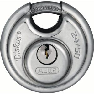 Zylindervorhangschloss - Zylindervorhangschloss 24IB/50 Schlosskörper-B.51mm VA versch.-schl.ABUS – Bild 1