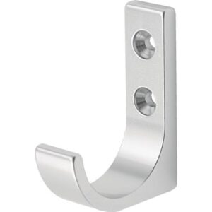 Mantelhaken - Mantelh.0149 einfach A.51,5mm Alu.silberf.elox.H.65mm HERMETA – Bild 1