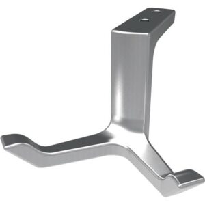 Decken-Mantelhaken - Decken-Mantelhaken 0200 zweifach A.87mm Alu.silberf.elox.H.49mm HERMETA – Bild 1