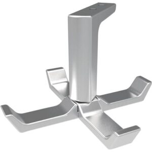 Decken-Mantelhaken - Decken-Mantelhaken 0201 vierfach A.83mm Alu.silberf.elox.H.55mm HERMETA – Bild 1