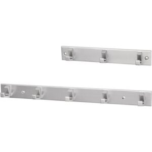 Handtuchhakenleiste - Handtuchhakenleiste 3 Hak.H.35mm L.210mm Alu.silberf.elox.A.33,5mm HERMETA – Bild 1