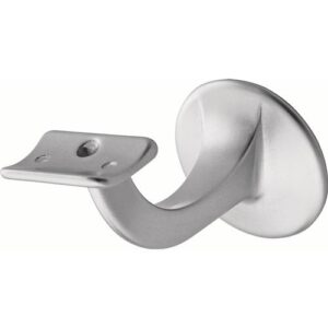 Handlaufträger - Handlaufträger 3506 Alu.silberf.elox.D.Wandplatte 56mm – Bild 1