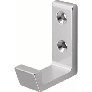 Mantelhaken - Mantelh.0139 einfach A.41mm Alu.silberf.elox.H.47mm HERMETA – Bild 1