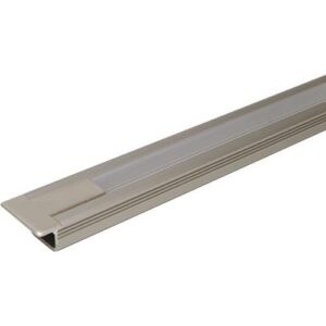 Leuchtenprofil Set - Leuchtenprofil Set Manila Set Manila Nutmaß 15x11mm Einbau Alu/KU EV1/Gefrostet – Bild 1