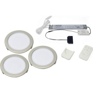 Einbauleuchten-Set - Einbauleuchtenset Moonlight emotion Emotion 12 V 3,6 W Rahmenfarbe VA L&S – Bild 1