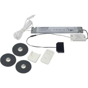 Einbauleuchten-Set - Einbauleuchtenset Superlight emotion Emotion 12 V 2,9 W Rahmenfarbe Schwarz L&S – Bild 1