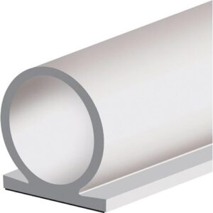 Türanschlagdichtung - Türanschlagdg.Omega-Profil 137 L.25m B.8mm selbstkl.Silik.blk weiß ELLEN – Bild 1