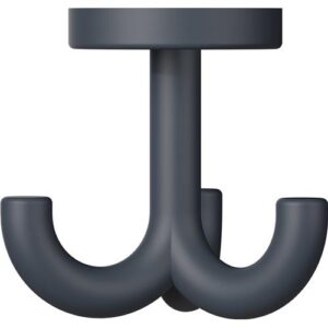 Handtuchhaken - Handtuchhaken 477 drehb.H.70mm B.75mm L.75mm PA ma 92 grau D.50mm HEWI – Bild 1