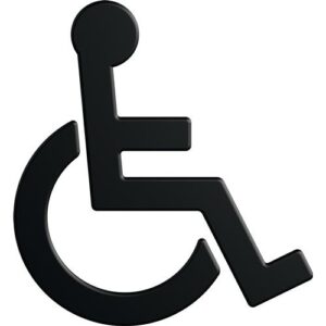 Symbol - Symbol Barrierefrei 801.91B030 PA Farb-Nr.90 B.135mm H.150mm S.3mm HEWI – Bild 1