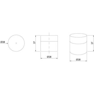 Wandtürpuffer - Wandtürpuffer Gum.schwarz L.12mm TECWERK – Bild 3