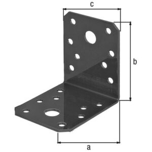 Winkelverbinder - Winkelverb.70x70x55mm Anz.Löcher2 S.2mm GAH – Bild 3
