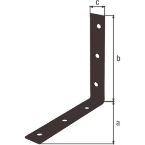 Stuhlwinkel - Stuhlwinkel L.125x125mm B.22mm S.2mm STA verzinkt,schw. ku.-besch.Loch-D.6mm – Bild 3