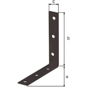 Stuhlwinkel - Stuhlwinkel L.100x100mm B.19mm S.2mm STA verzinkt,schw. ku.-besch.Loch-D.5,3mm – Bild 3