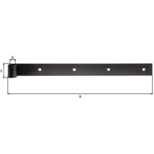 Ladenband - Ladenband B.35mm L.400mm STA schwarz ku.-besch.ger.GAH – Bild 3