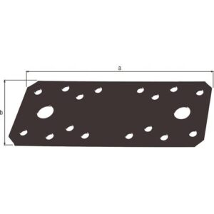 Flachverbinder - Flachverb.EN 14545 L.96mm B.35mm S.2,5mm STA schwarz ku.-besch.GAH – Bild 3