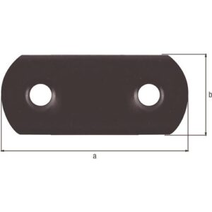 Flachverbinder - Flachverb.L.57mm B.16mm S.1,5mm STA schwarz ku.-besch.GAH – Bild 3