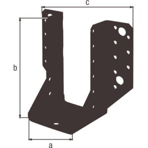 Balkenschuh - Balkenschuh Typ A 64/128 2mm ETA-08/0171 STA verzinkt,schwarz kunststoffbesch. – Bild 3