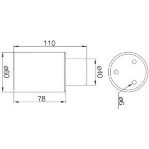 Anschlagpuffer - Anschlagpuffer LM silberf.lack.L.110mm DENI – Bild 3