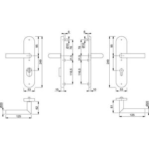 Feuerschutzgarnitur - FS-Garnitur Ams.FS-E1400F/3332ZA/33310 VA F69 D/D TS 42-47mm PZ rd – Bild 3