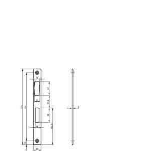 Schließblech - Schließbl.B 9000 VA B.24xL.270mm ktg.DIN L/R fl. – Bild 3