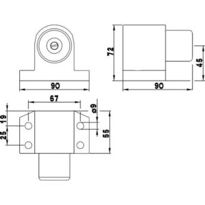 Anschlagpuffer - Anschlagpuffer DENI ROBUSTO LM silber lack.DENI – Bild 3