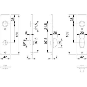 Kurzschildpaar - Kurzschildpaar 202KP Alu.F4 SK/OL HOPPE – Bild 3