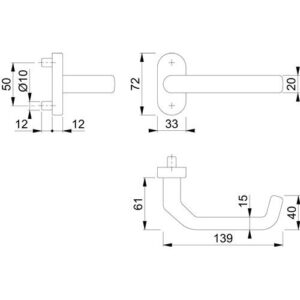 Feuerschutz-Rosettengarnitur - Feuerschutz-Rosettengarnitur VA DURAPLUS – Bild 3