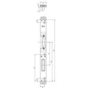 Schließteil - Schließteil Falle/Riegel U-St.25mm li.silberf.FUHR – Bild 3