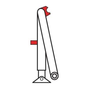 Rastfeststellarm - Rastfeststellarm silber Feststellgestänge f.TS 73 V u.TS 83 DORMAKABA – Bild 3