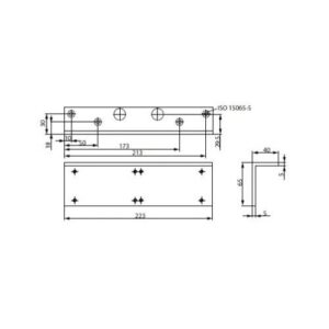 Sturzfutterwinkel - Sturzfutterw.f.DC200 silber ASSA ABLOY – Bild 3