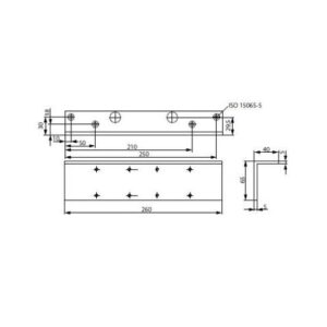 Sturzfutterwinkel - Sturzfutterw.f.DC300 silber ASSA ABLOY – Bild 3