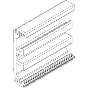 Zargenausgleichsprofil - Zargenausgleichsprofil Wm.Alu.EV1 L.1650mm Levolan 60/120 GEZE – Bild 3