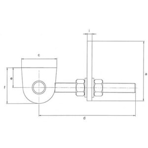 Verstellbares Torband - Verstellbares Torband 190x33x80x150x34x65x22x10mm STA roh Btl.GAH – Bild 3