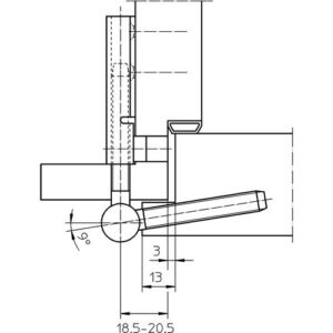 Einbohrband steigend - Einbohrband steig.V 5450 steig.vern. 40kg DIN L HLT SIMONSWERK – Bild 3
