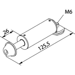 Türaussteller - Türaussteller f. Wandtaschenmontage Edelstahl/Kunststoff Helm – Bild 3
