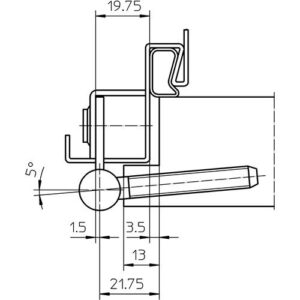 Einbohrband steigend - Einbohrband steig.V 8550 steig.vern . 40kg DIN R HLT SIMONSWERK – Bild 3