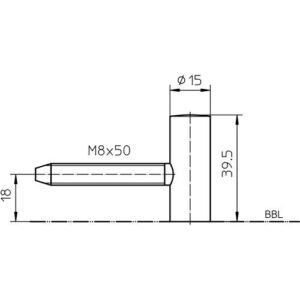 Flügelteil - Flügelteil V 0020 2tlg.STA tiefschwarz SIMONSWERK – Bild 3