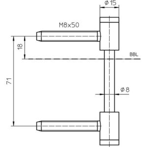 Flügelteil - Flügelteil V 0026 WF 3tlg.STA vern.SIMONSWERK – Bild 3
