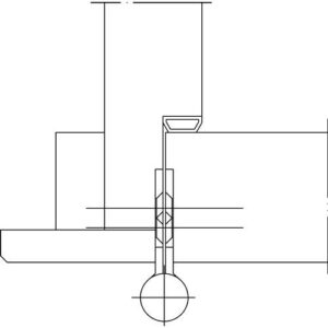 Türband - Türband Q1 STA verz.ungefälzte Holzflügel Rollenlänge 140 mm DIN li.SIMONSWERK – Bild 3